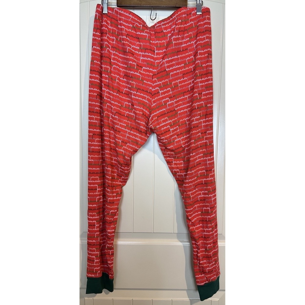 LEGO TARGET Red Stacked Brick Pattern Pajama Set Adult Size XL 100% cotton - Picture 7 of 8